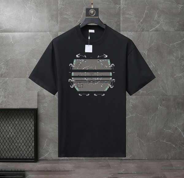 

2023 summer men's and women's fashion and leisure brand temperament joker soft cartoon letter printed t-shirt size xs-4xl#am40, White;black