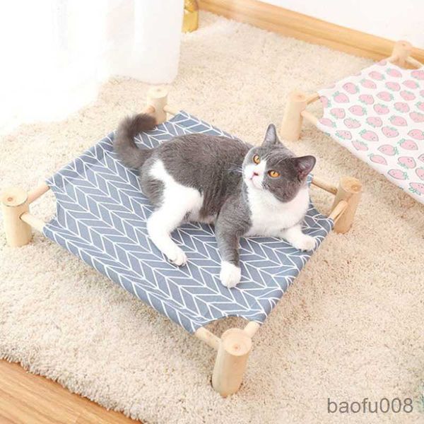 

cat carriers houses cat bed house outdoor universal pet bed removable breathable pet hammocks bed for cat small durable wood frame canvas be