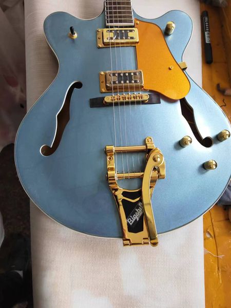 

classic jazz hollow electric guitar, mahogany fingerboard, professional level