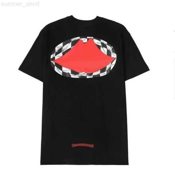 

mens designer t shirts heart fashion ch brand letter sanskrit cross pattern sweater t-shirts designers chromes pullover cotton tshirts 21yy, White;black