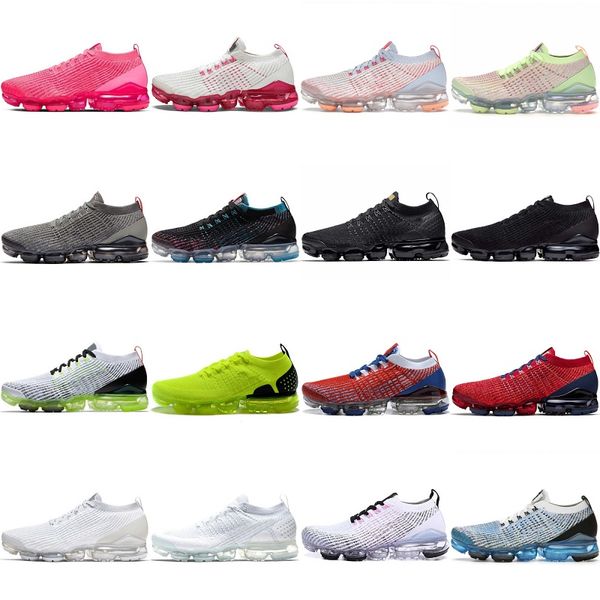 

original max vapores running shoes max fly knit 2.0 3.0 designer triple black grey metallic gold zebra sail sapphire blue white pure platinu