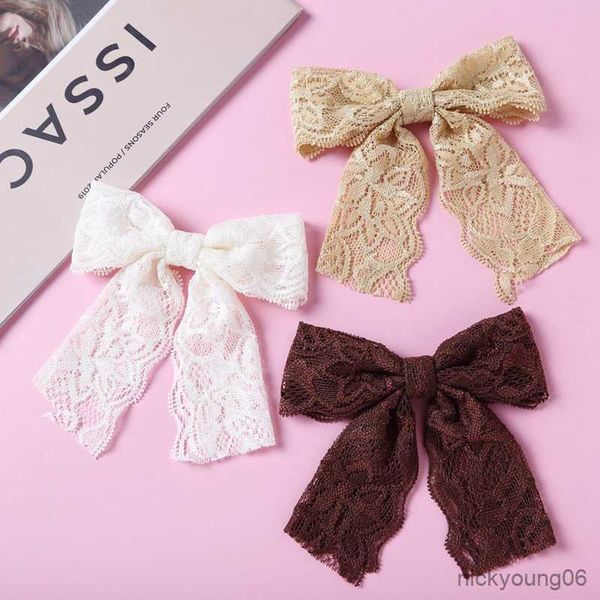 

hair accessories pins for baby girls bow infant clips color barrette prendedor cabelo pour enfants ensembles r230608, Slivery;white
