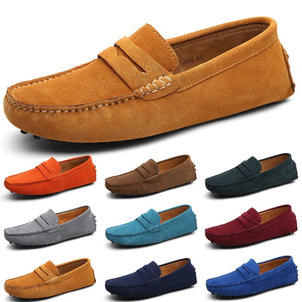 

men casual shoes solid color black breathable silvers taupe grey brown green jogging walking low soft multi leather mens trainers outdoor sn