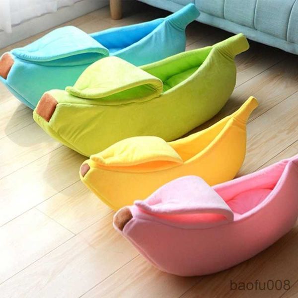 

cat carriers houses banana cat bed cute cat mat beds durable portable pet basket cushion cat r230608