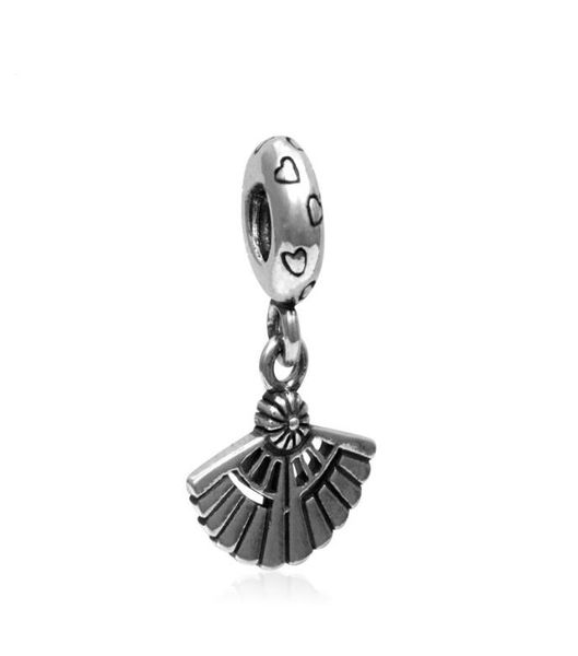 

fan dangle alloy charm bead fashion women jewelry stunning european style for diy bracelet bangle necklace panza0061247397180, Black