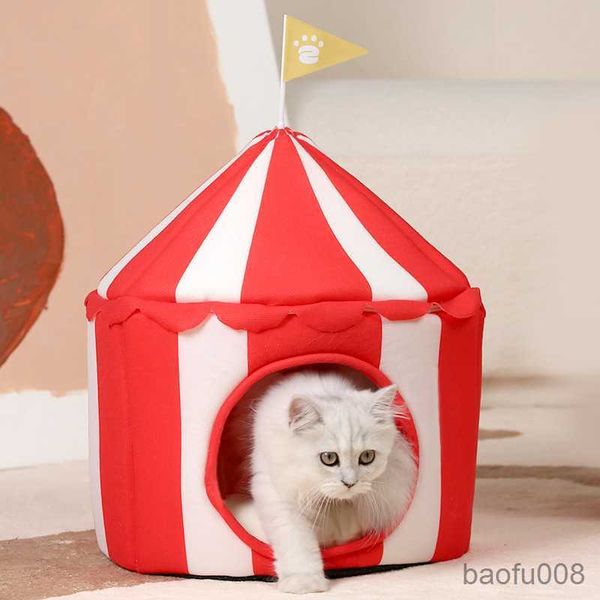 

cat carriers houses cat house with detachable roof tent pet house washable cat nest r230608