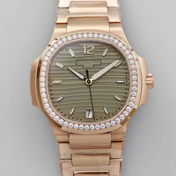 

luxury fashion watch men's automatic watch women's dress all stainless steel sapphire waterproof luminous watch watch couple diamo, Slivery;brown