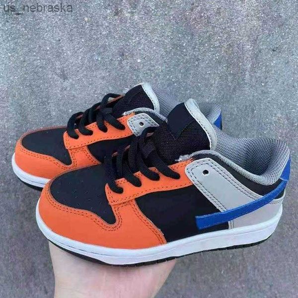 

kids shoes sky 1 basketball shoes low sneaker bred purple toddlers cut sneakers pine green infant big boy girl l230518, Black