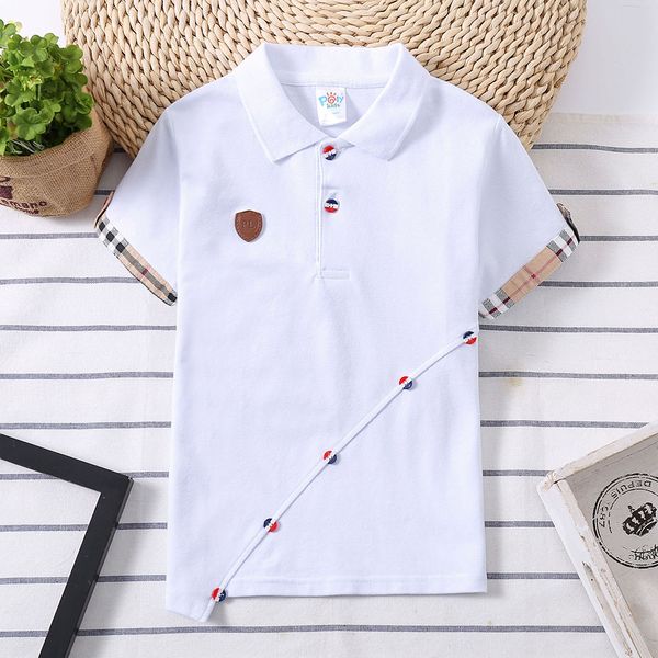 

kids shirt boy polo shirt cotton kids clothing korean baby clothes fashion wear temperament comfortable refreshing, Blue