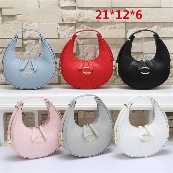

designer bags women tote bag shoulder half-moon bag textured/smooth calf leather tote designer zip closure crossbody women hobo handbags sho