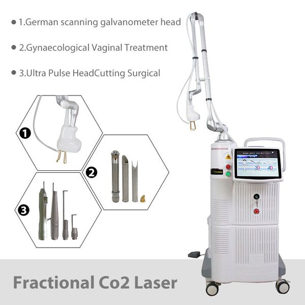

professional fractional laser co2 10600nm vaginal tightening pigment removal scar acne removal skin resurfacing rejuvenation machine for bea, Black