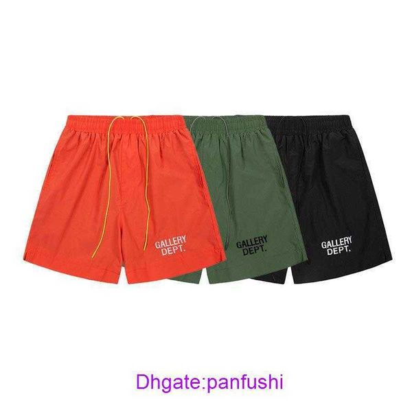 

factory outlet wholesale shorts online store g allery dept embroidered letters summer beach pants 22 high street trend men's drawstring, White;black