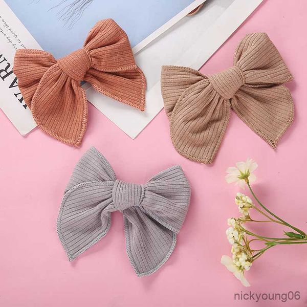 

hair accessories baby pins big bow clips for children knit hairclip girls butterfly hairpins princess kids sweets hairgrips r230608, Slivery;white