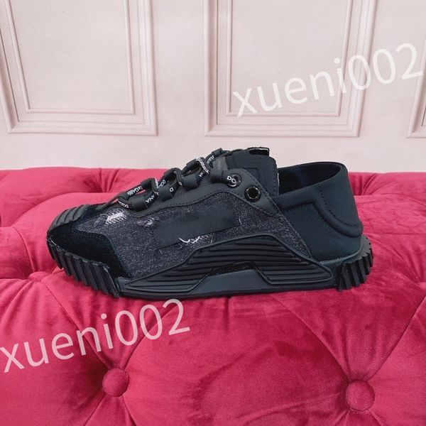 

2023 luxurys designer basketball shoes sneakers women casual walking rubber sole leather outdoor sports trainers, Black