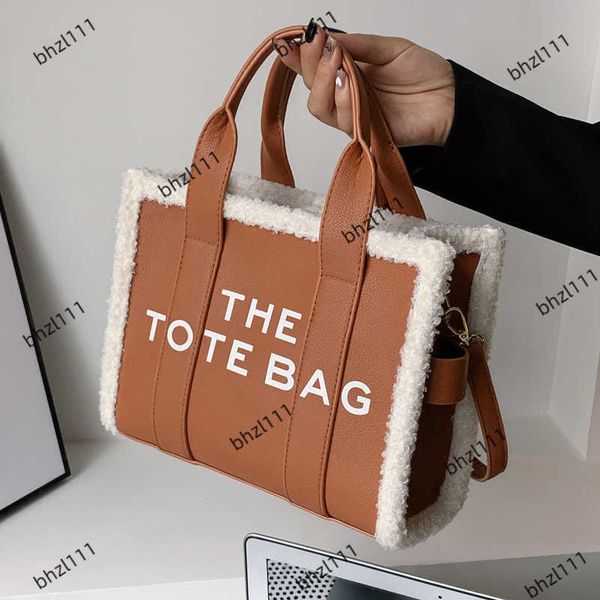 

pu leather marc handbags bag with large capacity shoulder for women letter printed tote bag multi colors totes purse, Black