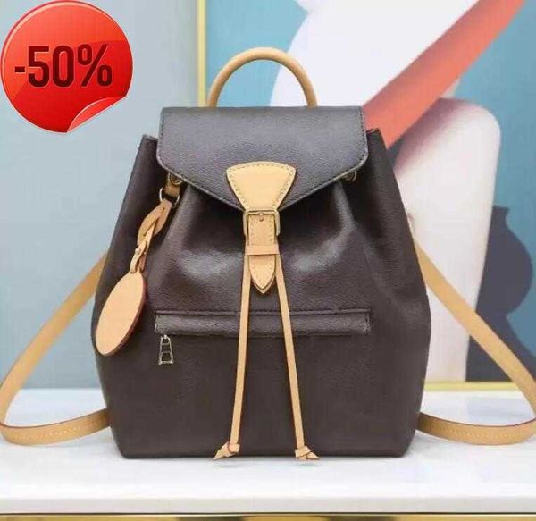 

luxurys shoulder bags backpack montsouris vintage embossing leather backpacks women