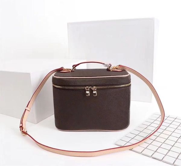 

cosmetic box lady bucket bag for women classic cosmetic case leather women shoulder bag tote handbag purse makeup case purs
