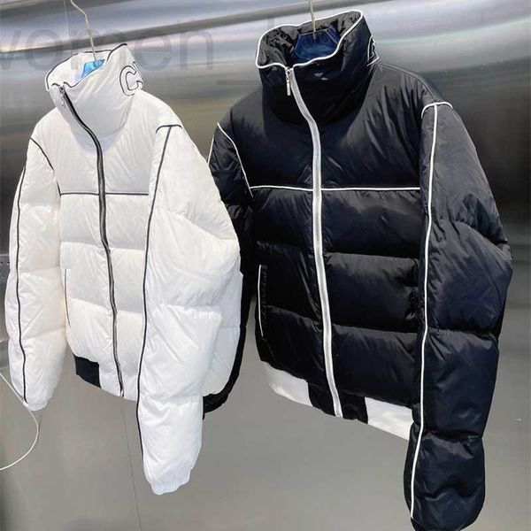 

women's down & parkas designer winter jackets womens designer puffer coat warm stand up collar color block zipper thick bomber jacket c, Black