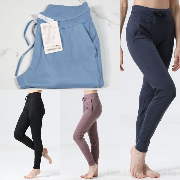 

lu align lu loose ready to sport pant yoga woman casual trousers wunder train outdoor running sweatpant quick dry jogging full length mid ri, White;red
