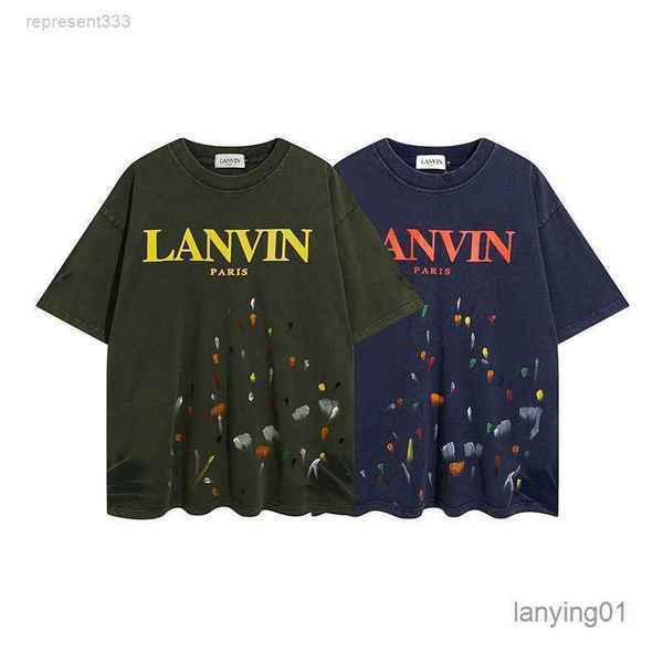 

summer fashion brand letter print men's casual short sleeve t-shirt, White;black