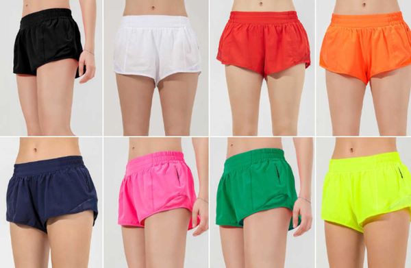 

ll-88248 womens yoga outfits high waist shorts exercise short pants gym fitness wear girls running elastic sportswear breathable fast dry, White;black