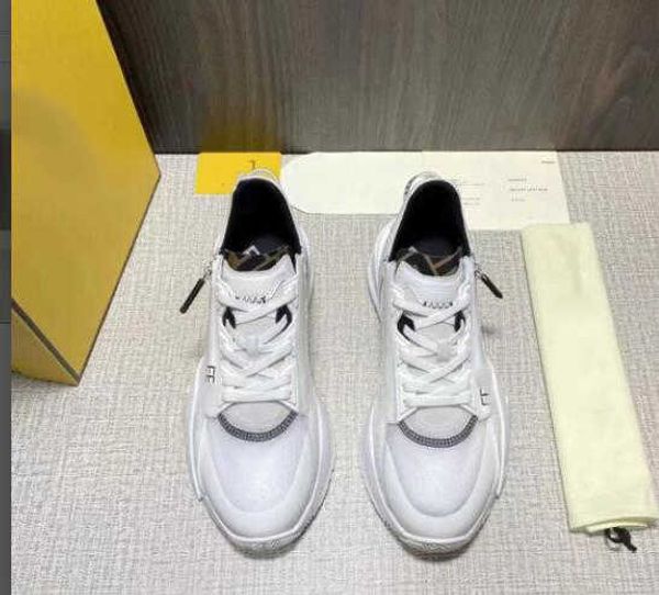 

men's shoes 2022 summer new fashion breathable leather dad shoes color matching casual sports shoes couple, Black