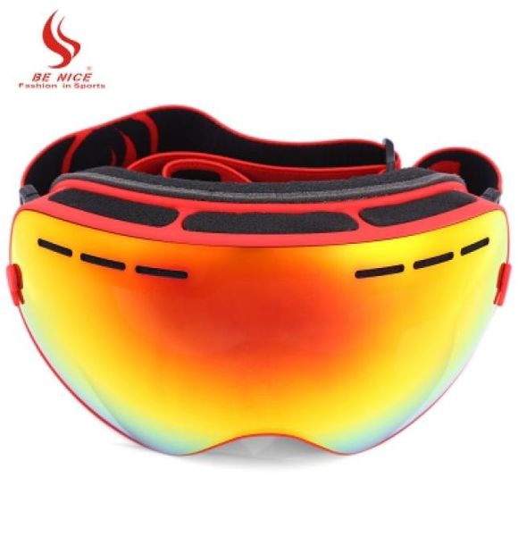 

be nice double lens uv400 antifog big spherical skiing glasses winter sport protective snowboard skiing eyewear goggles glasses 4745113