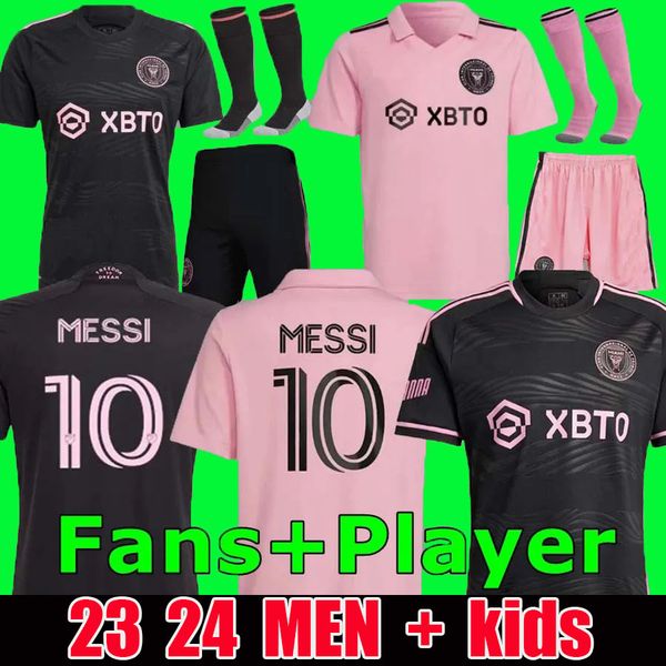 

23 24 fans player inter miami beckham messis soccer jerseys 2023 2024 matuidi higuain football shirts trapp pellegrini pizarro fc jersey car, Black;yellow