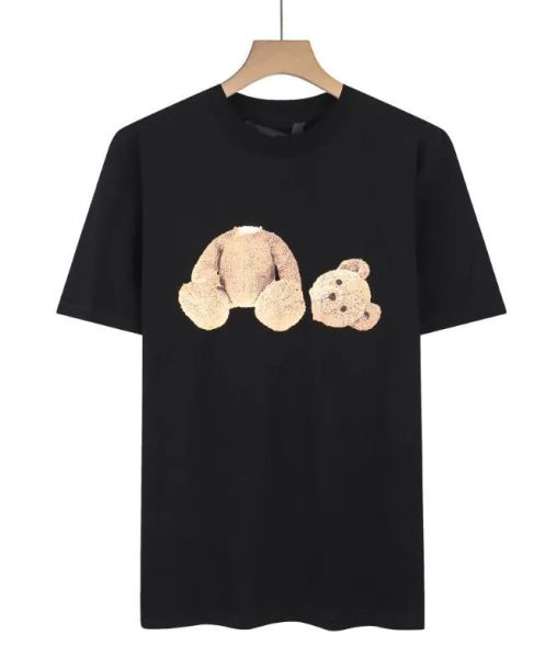 

fashion summer men and womens t-shirts mans palms stylist angel t shirt tee guillotine bear printed short sleeve truncated bears angels, White;black