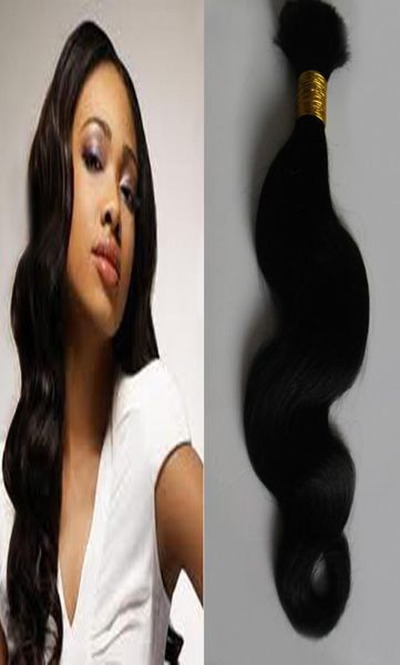 

grade 8a unprocessed brazilian hair body wave human hair bulk for braiding 100g natural black hair5611049