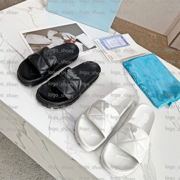 

genuine leather slippers designer women indoor home shoe slipper summer casual street outdoors sandals slides, Black