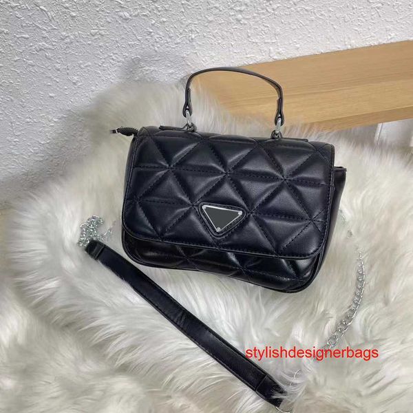 

prad designer bags shoulder bag small handle handbag crossbodybag metal chain with shoulder pads womens purses and handbags22*16*9cm