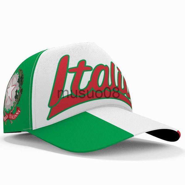

ball caps italy baseball cap 3d custom name team it italiana hats ita country travel fishing italian nation italia flag headgear j230608, Blue;gray