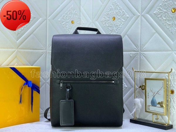 

mens fastline backpack m21367 designer man 15.6 inch lapbackpacks bag luxury handle zipper backbag schoolbag leather magnetic flap shoulder