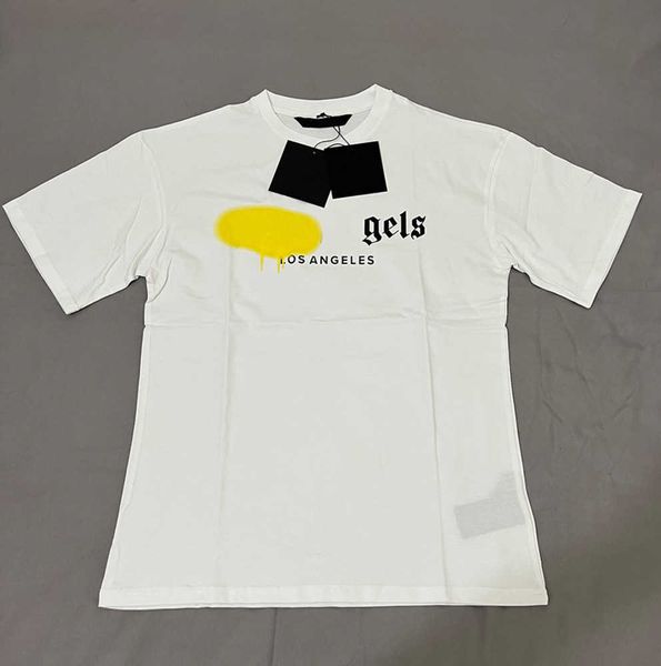 

designer of luxury t-shirt brand t shirt clothing spray letter short sleeve spring summer tide men and women tee new all-match25ess, White;black