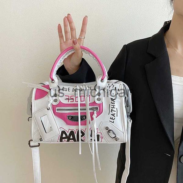 

evening bags luxury brands women's bag new fashion graffiti messenger small square bags purses and handbags designer party j230608