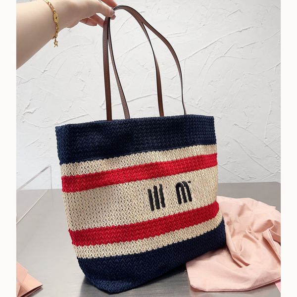 

leisure shopping the tote bag for women fashion manual weave straw fabrics large capacity vacation beach bags reusable city beach bags desig