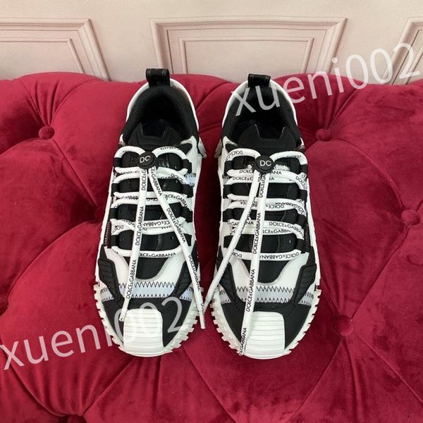 

2023 new designer sneakers casual shoe white leather womens espadrilles trainers mens women flats lace up platform, Black