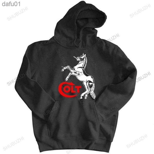 

man teenage cool sweatshirt black zipper hoody colt rifles s revolvers gun brand men autumn hoodie cotton coat l230520