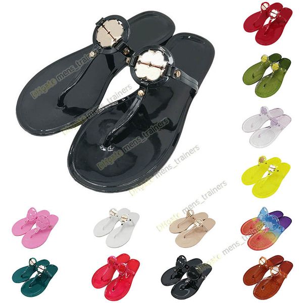 

2023 designer sandals snake embossed leather sandal tb slides slippers womens white black patent pink silver miller metallic flip flops ladi