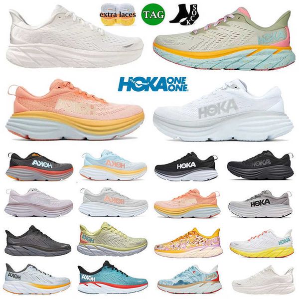 

hokas shoes one one running shoes clifton 8 9 bondi 8 9 women men low mesh trainers sports sneakers