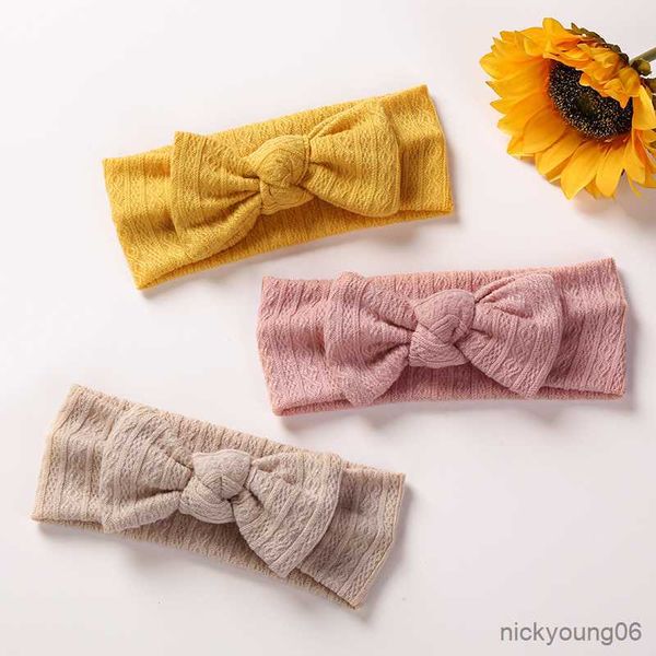 

hair accessories turbans for babies bow knot headbands baby girl winter headband hairband kids toddler head band r230608, Slivery;white