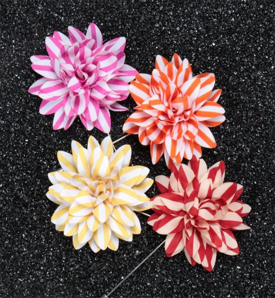 

boyute 10pcs 18 colors fabric flower brooch whole fashion wedding men lapel pin for suit christmas jewelry4707681, Gray