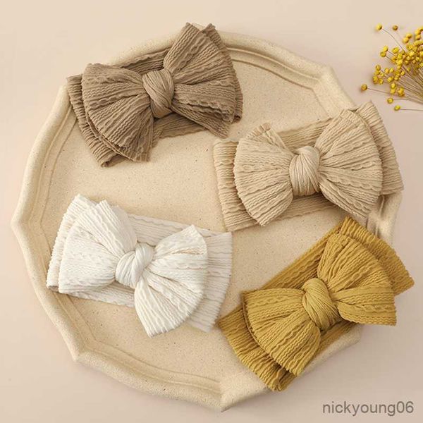 

hair accessories bow headbands for babies turban girls hairband children elastic bands toddler newborn p headwrap r230608, Slivery;white