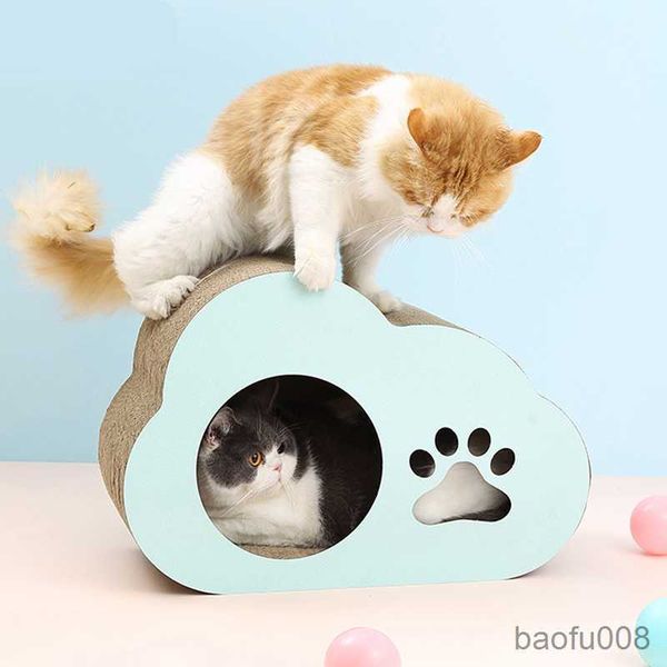 

cat carriers houses pet cat bed luxury toy cat scratch kitten post paw protector pad cats cardboard mat r230608