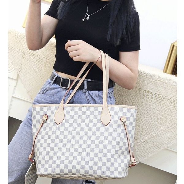 

designer bag plaid tote bag shoulder composite bag women handbag large capacity totes telfars bags lettering light purse pouch crossbody bag