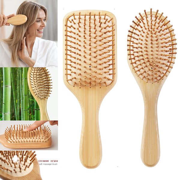 

Wooden Bamboo Comb Massage Brush Scalp Hair Care Healthy Combs Styler Styg Tool