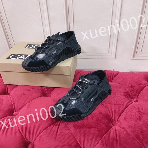 

new luxurys designer basketball shoes sneakers women casual walking rubber sole leather outdoor sports trainers, Black