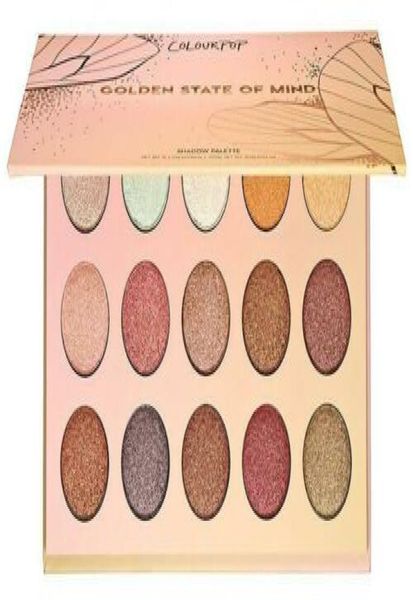 

colourpop golden state of mind eyeshadow palette 15 shades genuine quality waterproof nude eye pressed shadow powder cosmetics 4324654