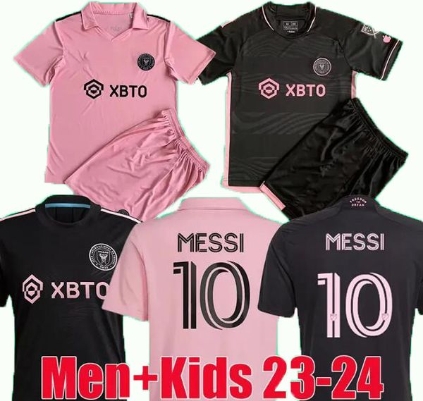 

2023 2024 inter miami soccer jerseys cf messis matuidi higuain campana yedlin mls 23 24 football men kids player fans version shirt kits chi, Black;yellow